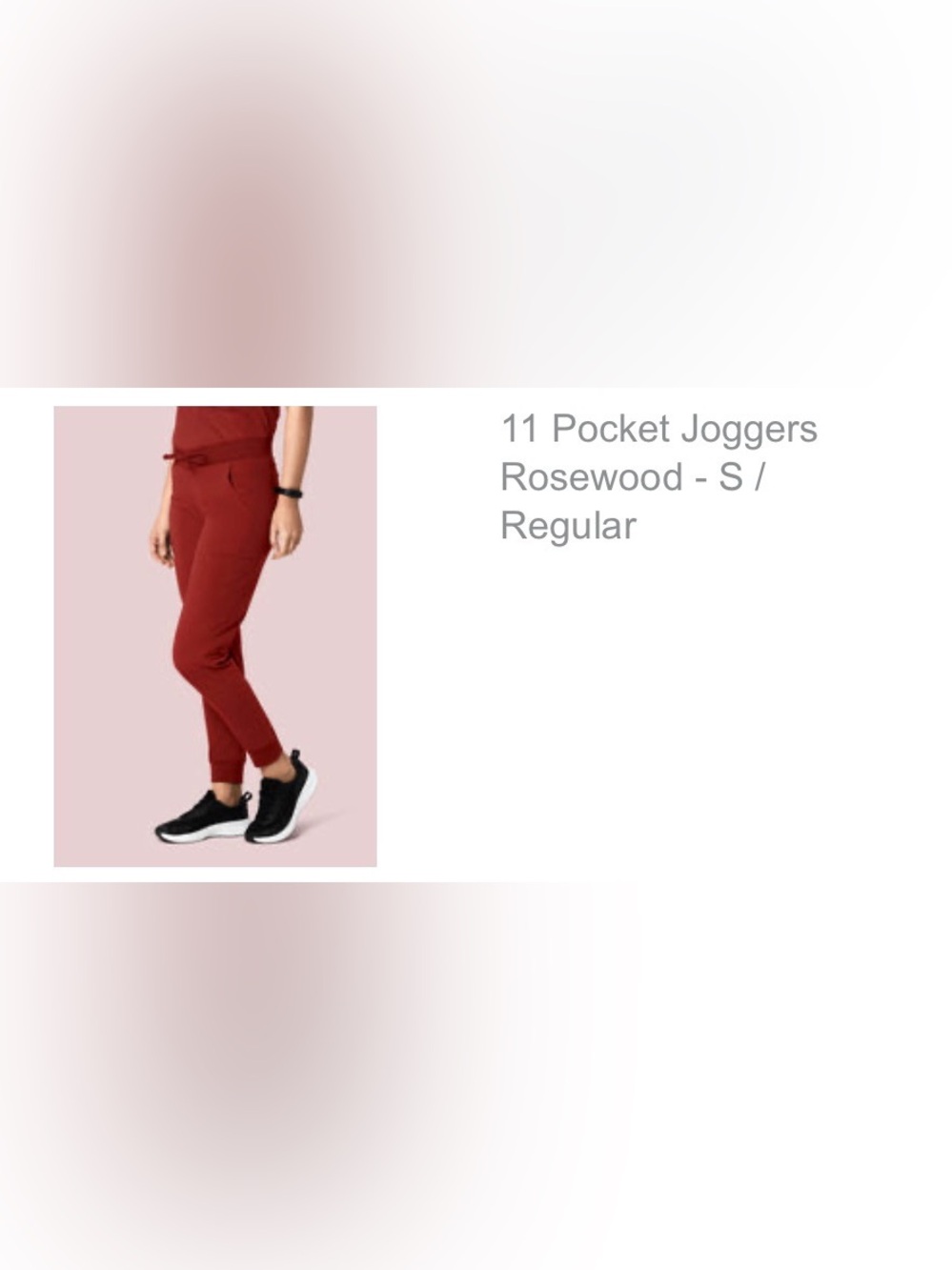 11 Pocket Joggers in Rosewood - Women's scrub pants